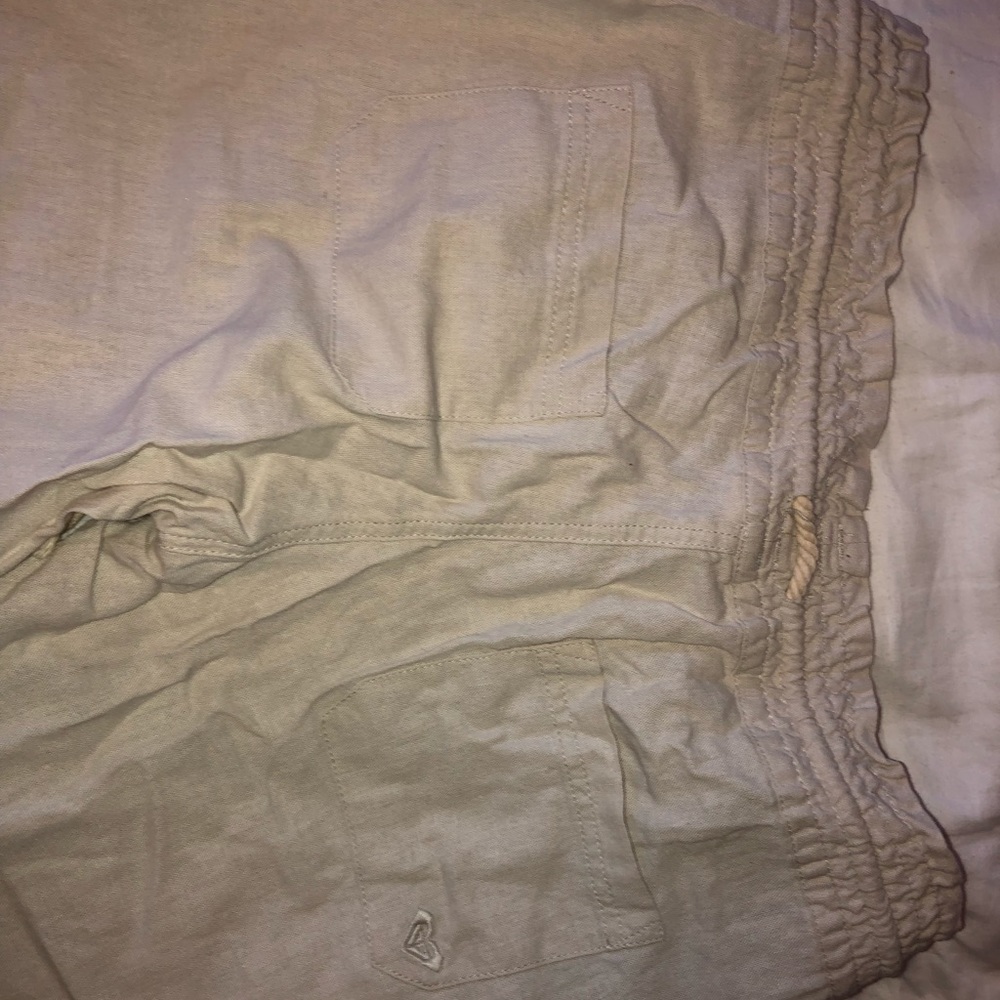 Beige/tan Roxy linen pants